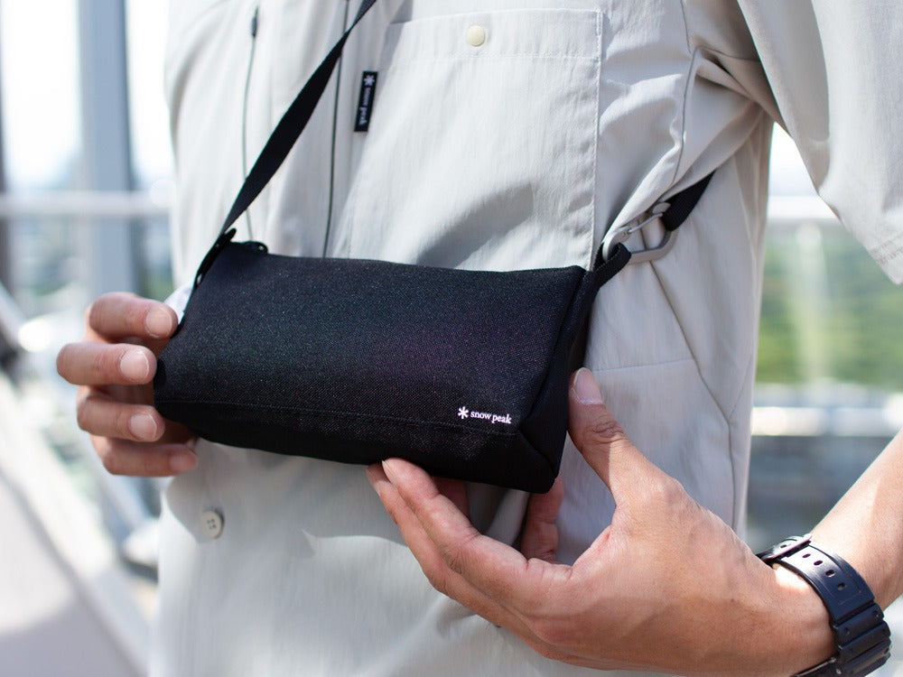 JINS × Snow Peak JINS Switch Metal Flip Up ï¼?60° Wellington Matt Black