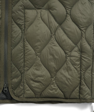 TAION MILITARY V NECK W-ZIP DOWN VEST (SOFT SHELL)