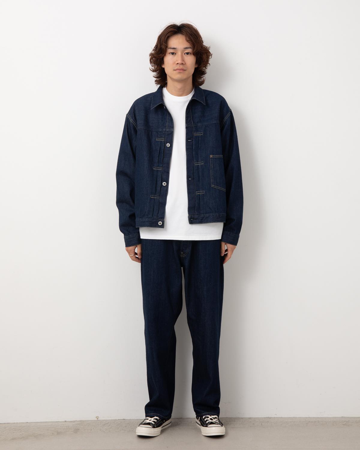 A.PRESSE No.22 Washed Wide Denim Pants
