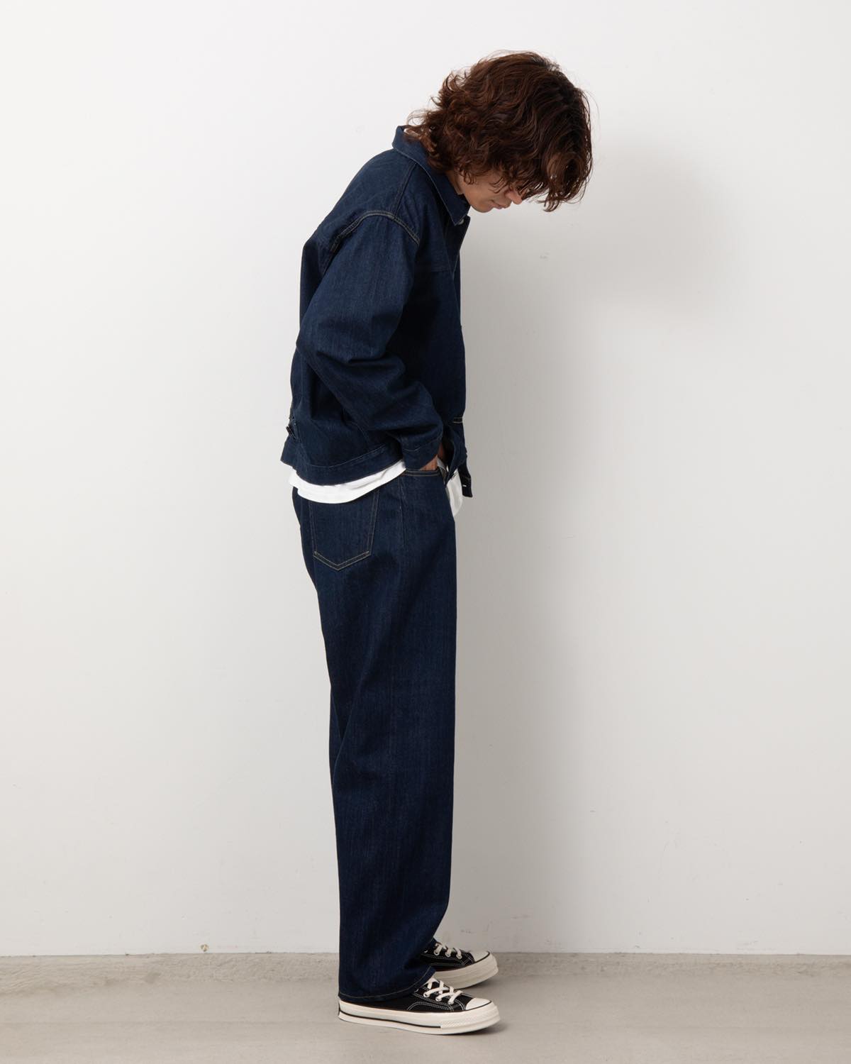 A.PRESSE No.22 Washed Wide Denim Pants