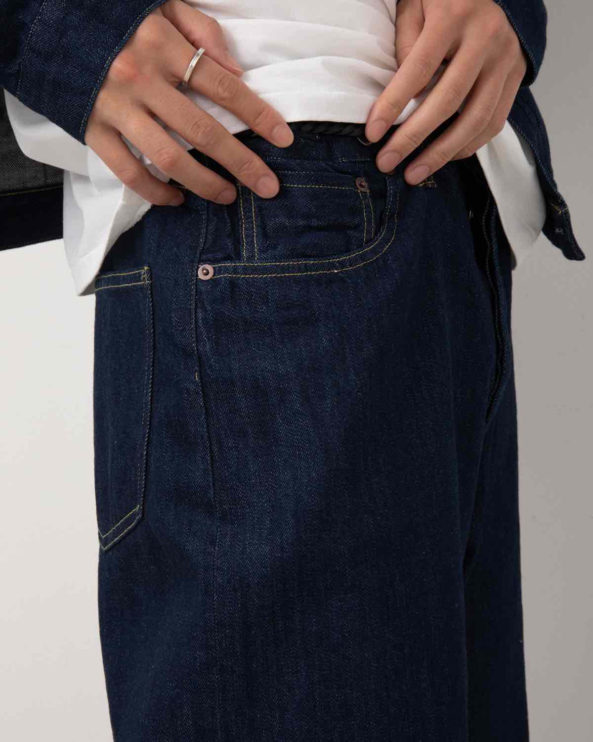 A.PRESSE No.22 Washed Wide Denim Pants
