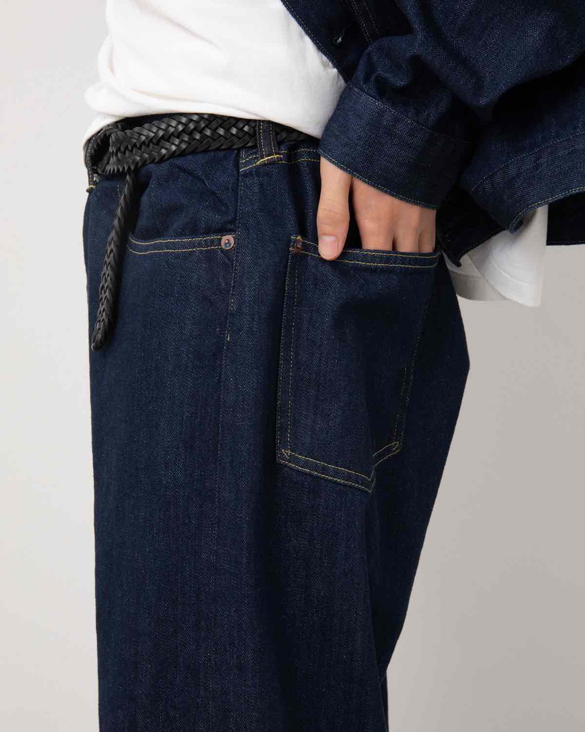 A.PRESSE No.22 Washed Wide Denim Pants