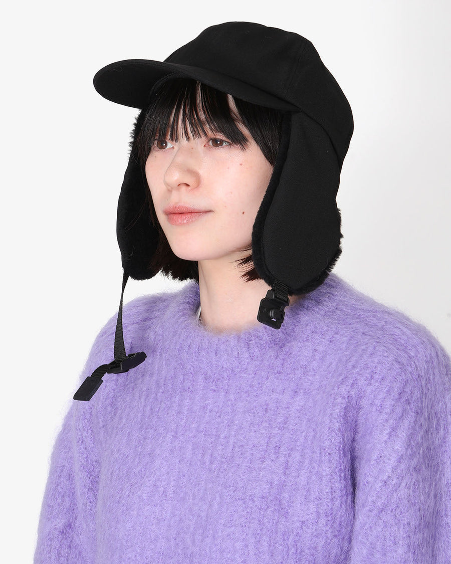 COMESANDGOES CLEAR TWILL EAR CAP 2 (FIDLOCK)