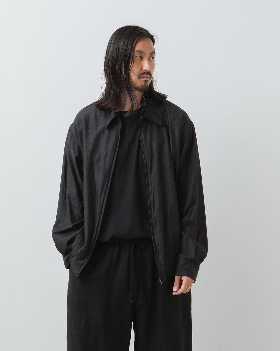 COMOLI Wool Silk Swing Top