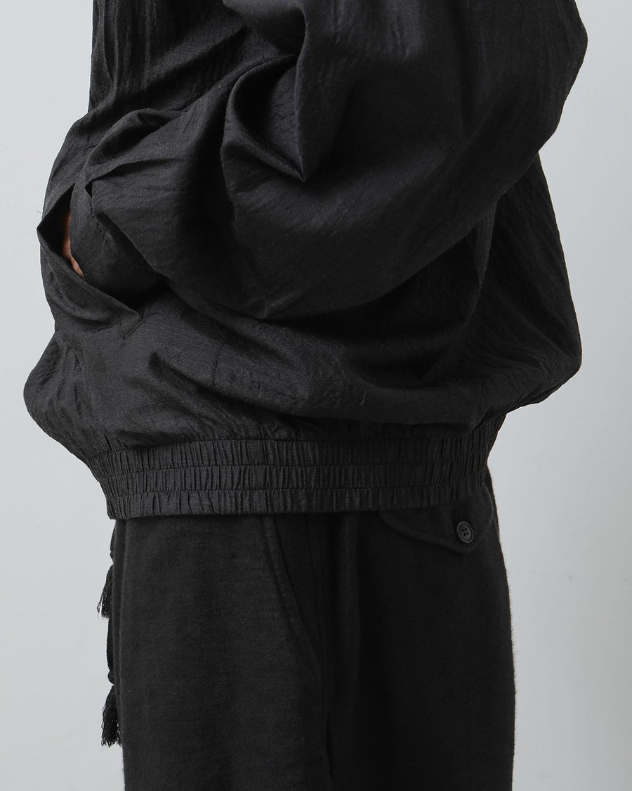 COMOLI Wool Silk Swing Top