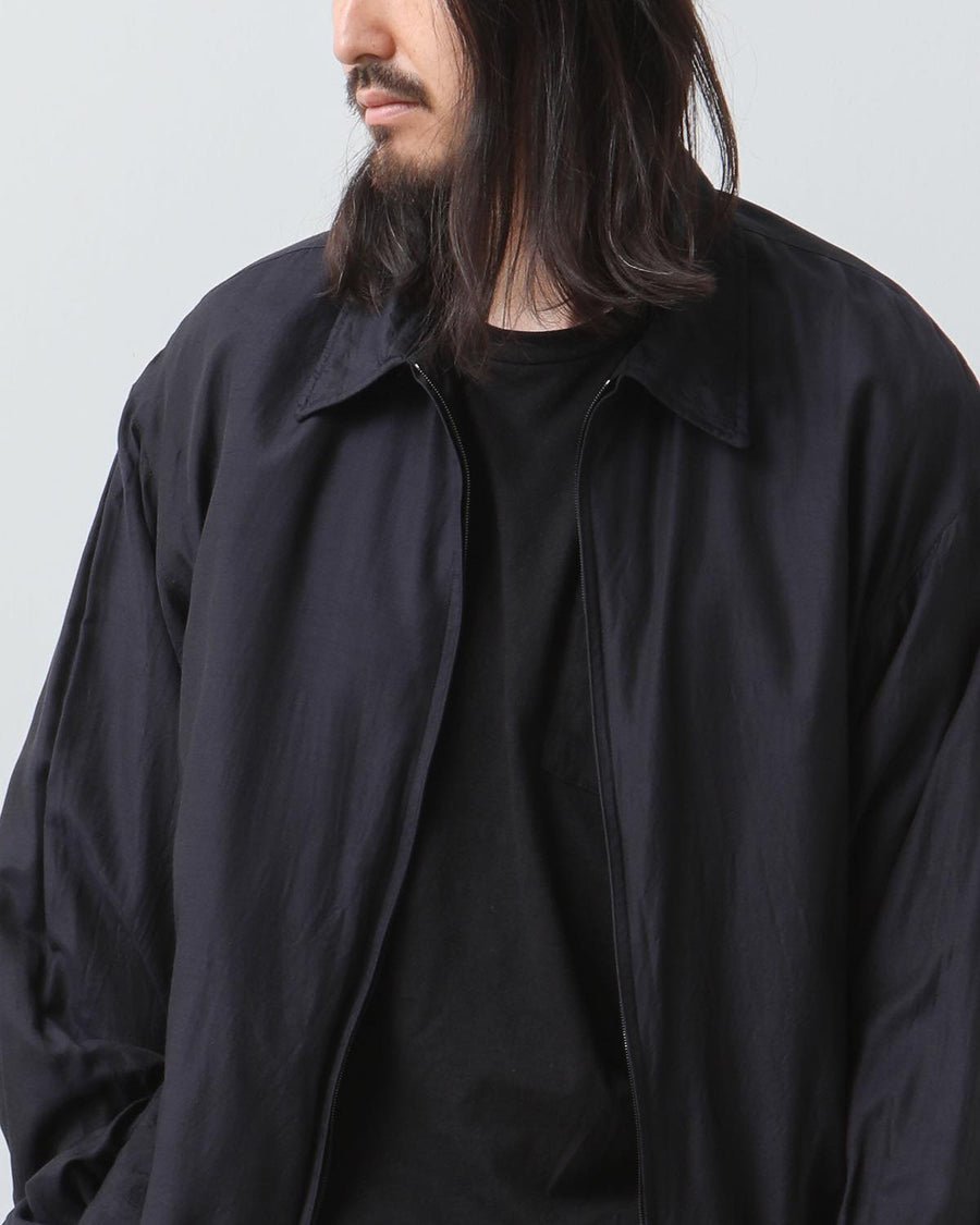 COMOLI Wool Silk Swing Top