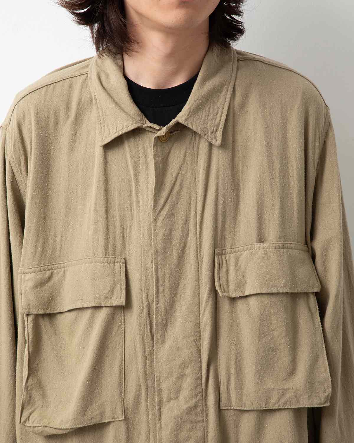 COMOLI Raw Silk BDU Jacket