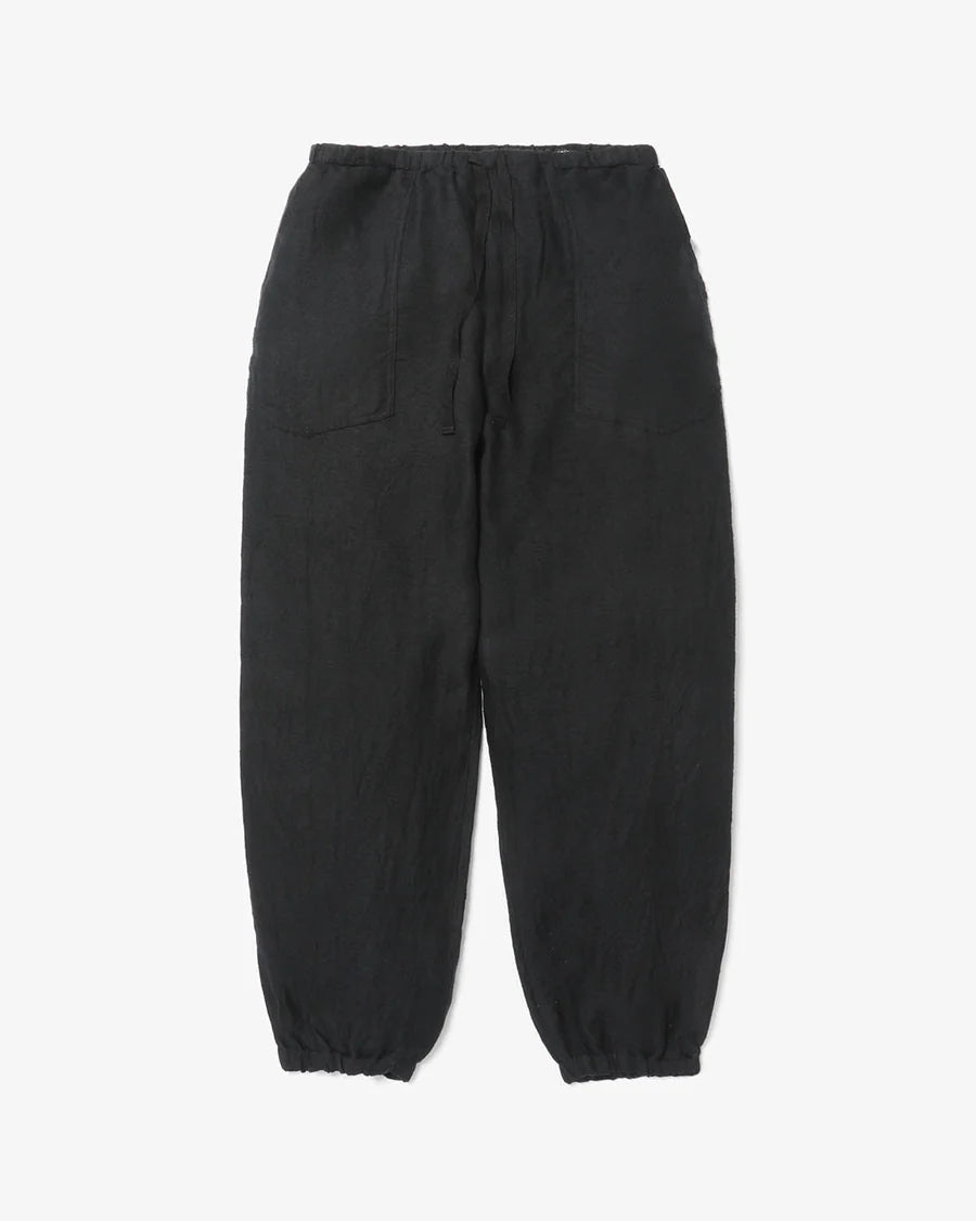 COMOLI Linen Satin Drawstring Pants
