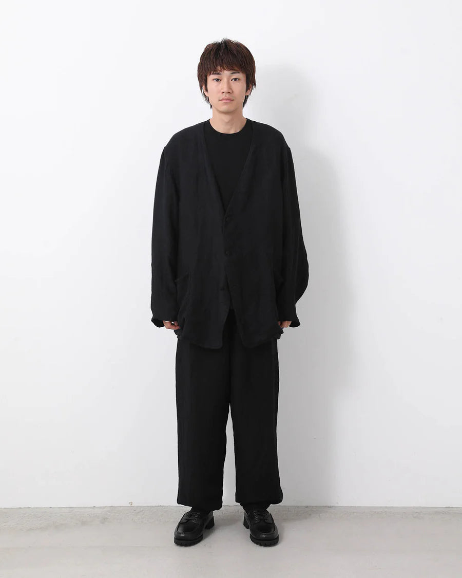 COMOLI Linen Satin Drawstring Pants