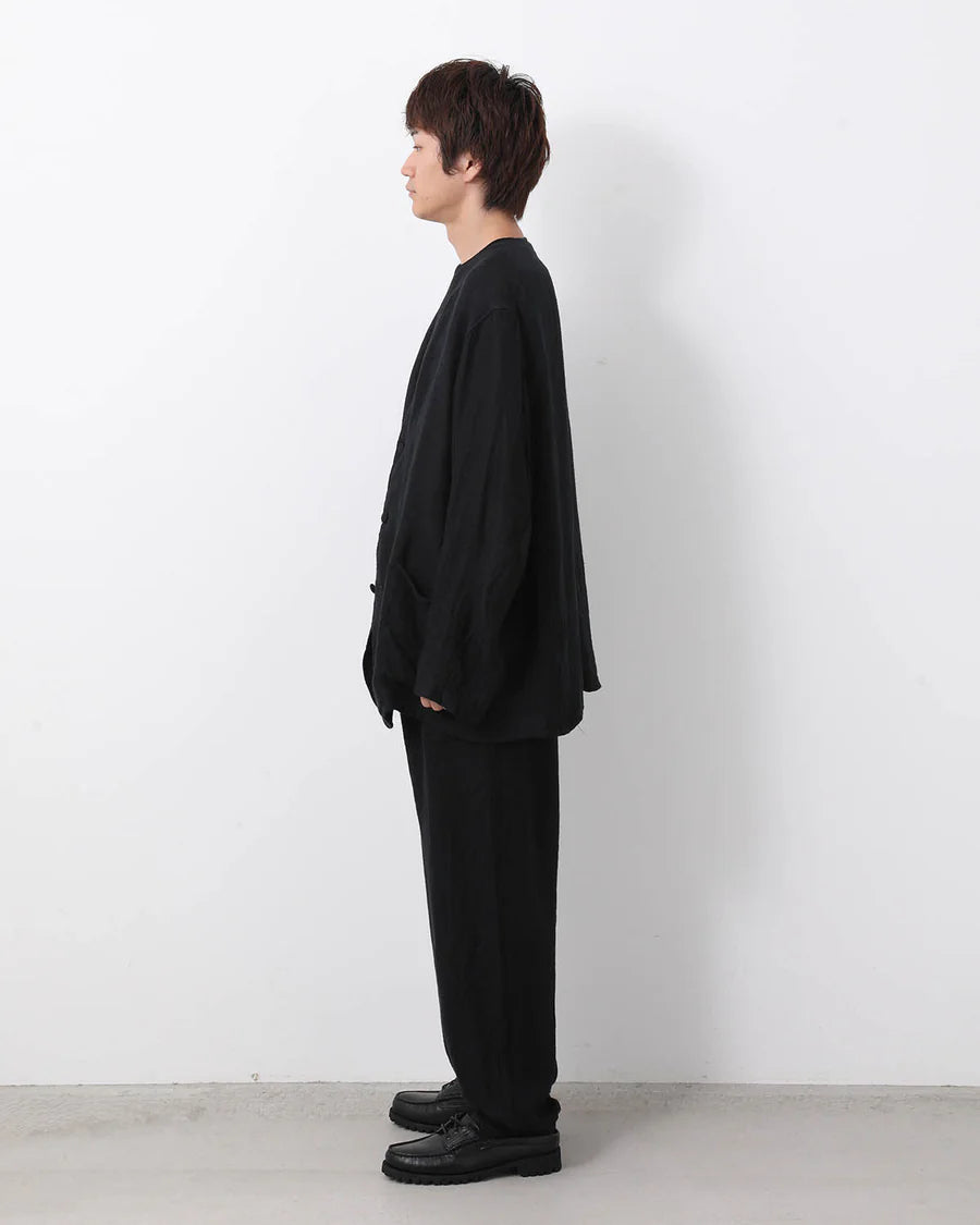 COMOLI Linen Satin Drawstring Pants