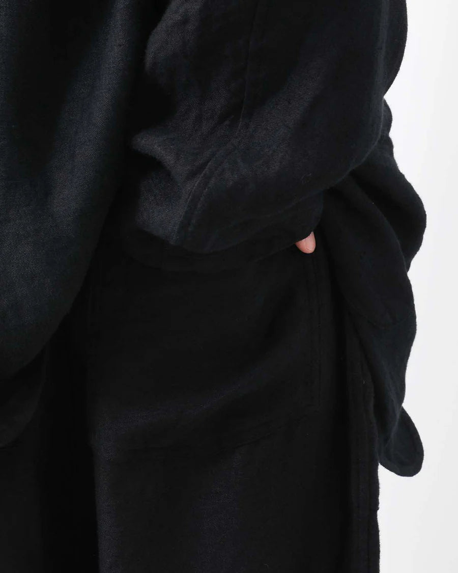 COMOLI Linen Satin Drawstring Pants