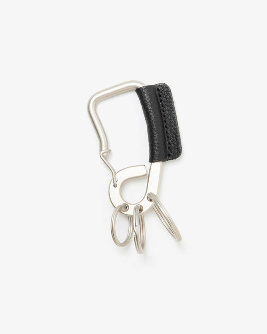 hobo CARABINER KEY RING MATTE BRASS with SHRINK COW LEATHER