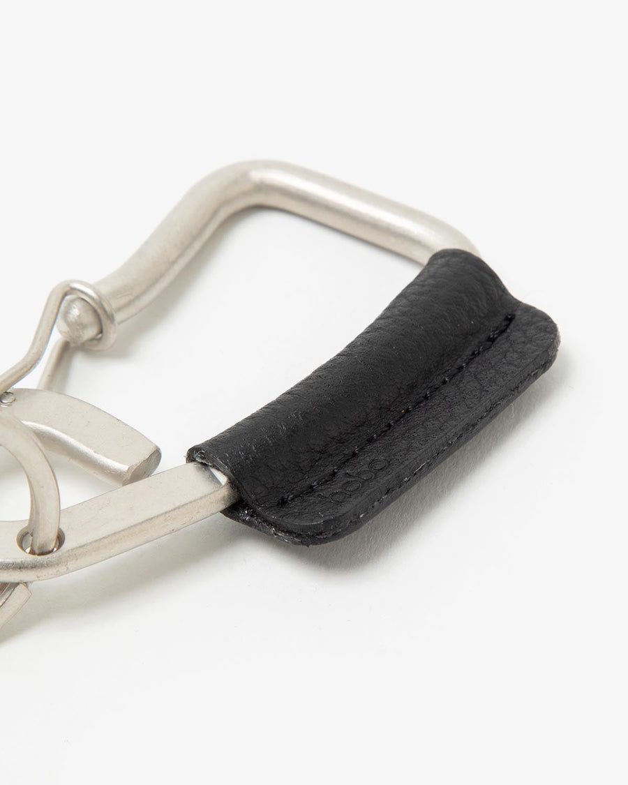 hobo CARABINER KEY RING MATTE BRASS with SHRINK COW LEATHER