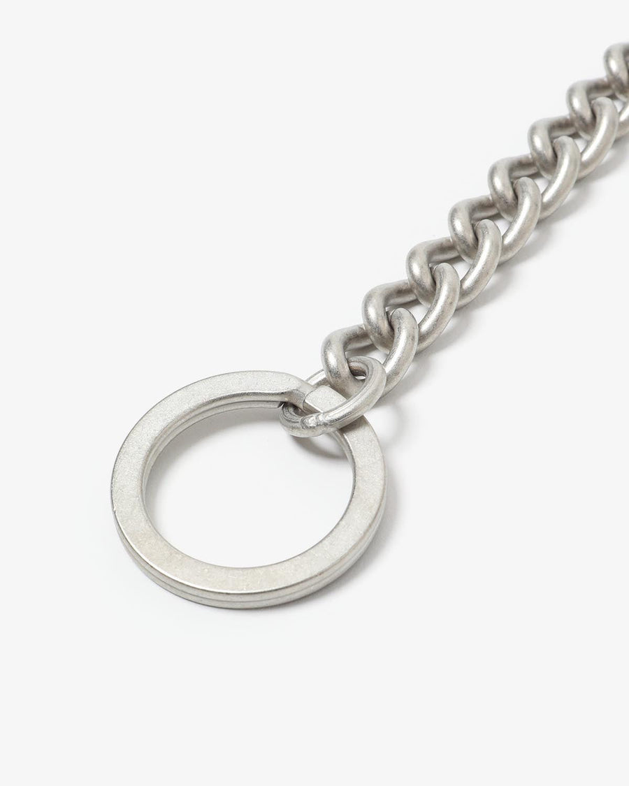 hobo CARABINER CHAIN KEY RING MATTE BRASS with SHRINK COW LEATHER