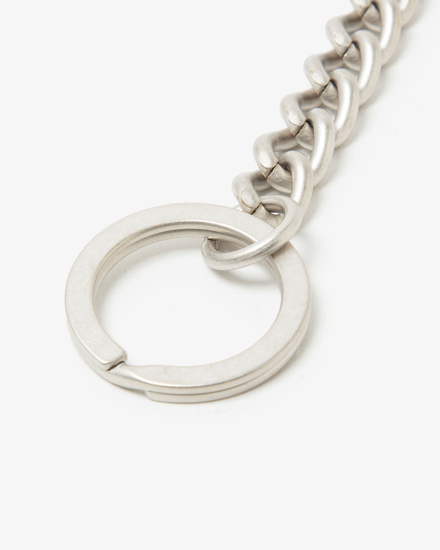 hobo CARABINER CHAIN KEY RING MATTE BRASS with SHRINK COW LEATHER