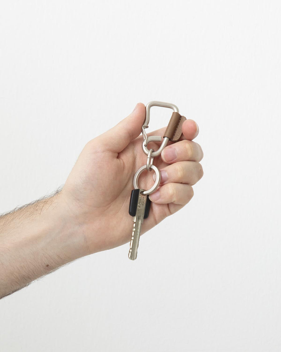 hobo CARABINER KEY RING S with COW LEATHER
