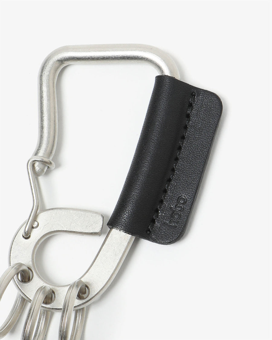 hobo CARABINER KEY RING L with COW LEATHER