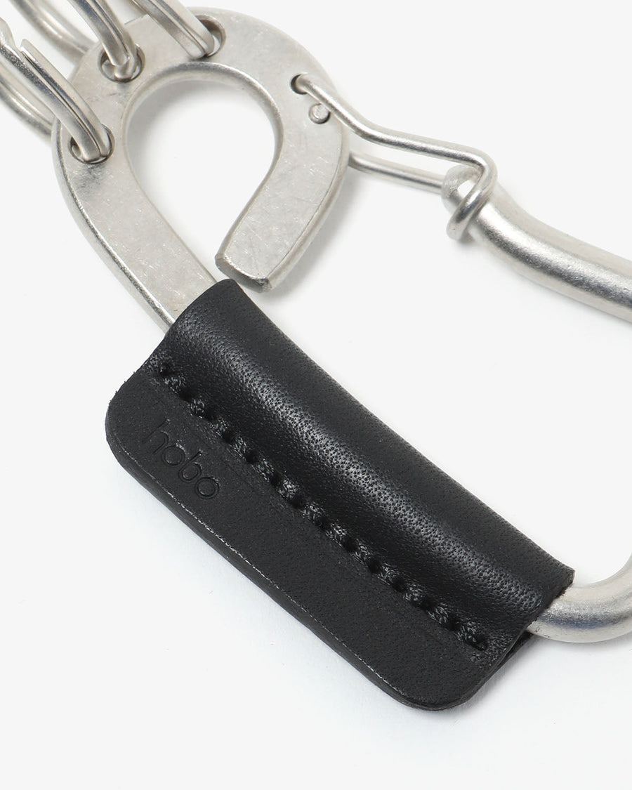 hobo CARABINER KEY RING L with COW LEATHER