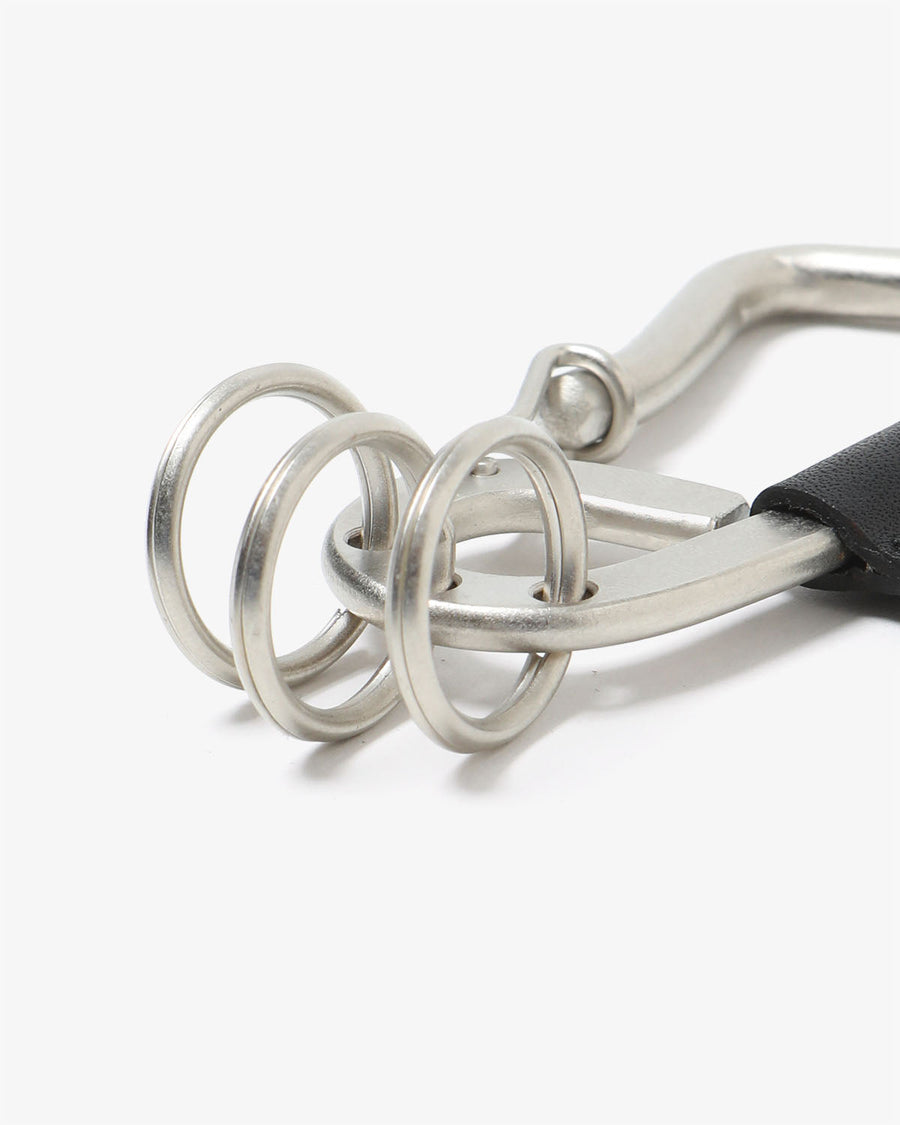 hobo CARABINER KEY RING L with COW LEATHER