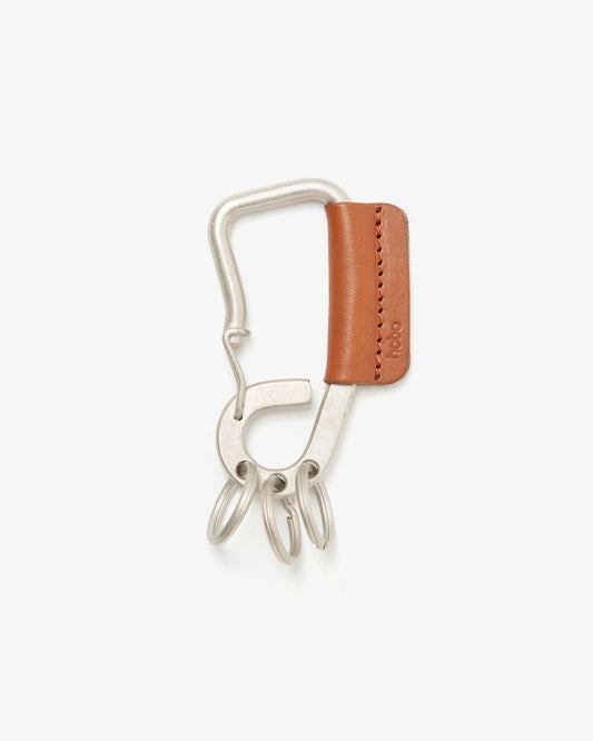 hobo CARABINER KEY RING L with COW LEATHER