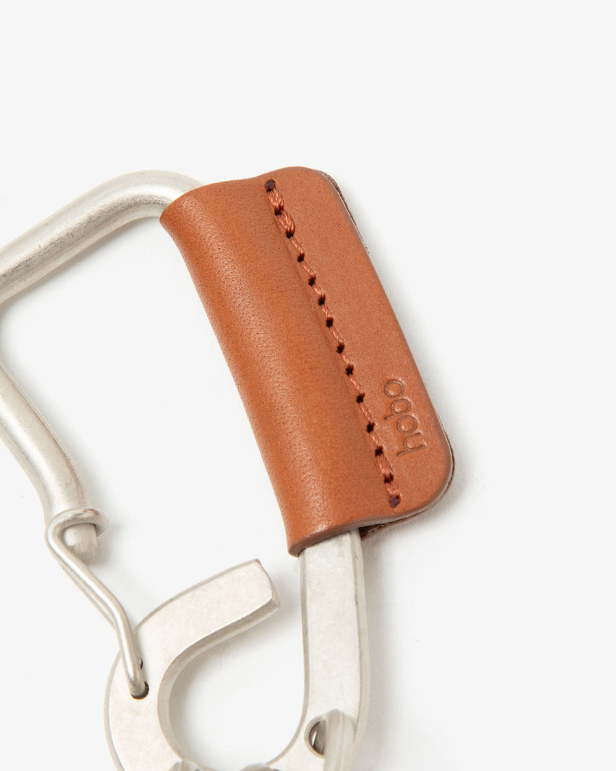 hobo CARABINER KEY RING L with COW LEATHER