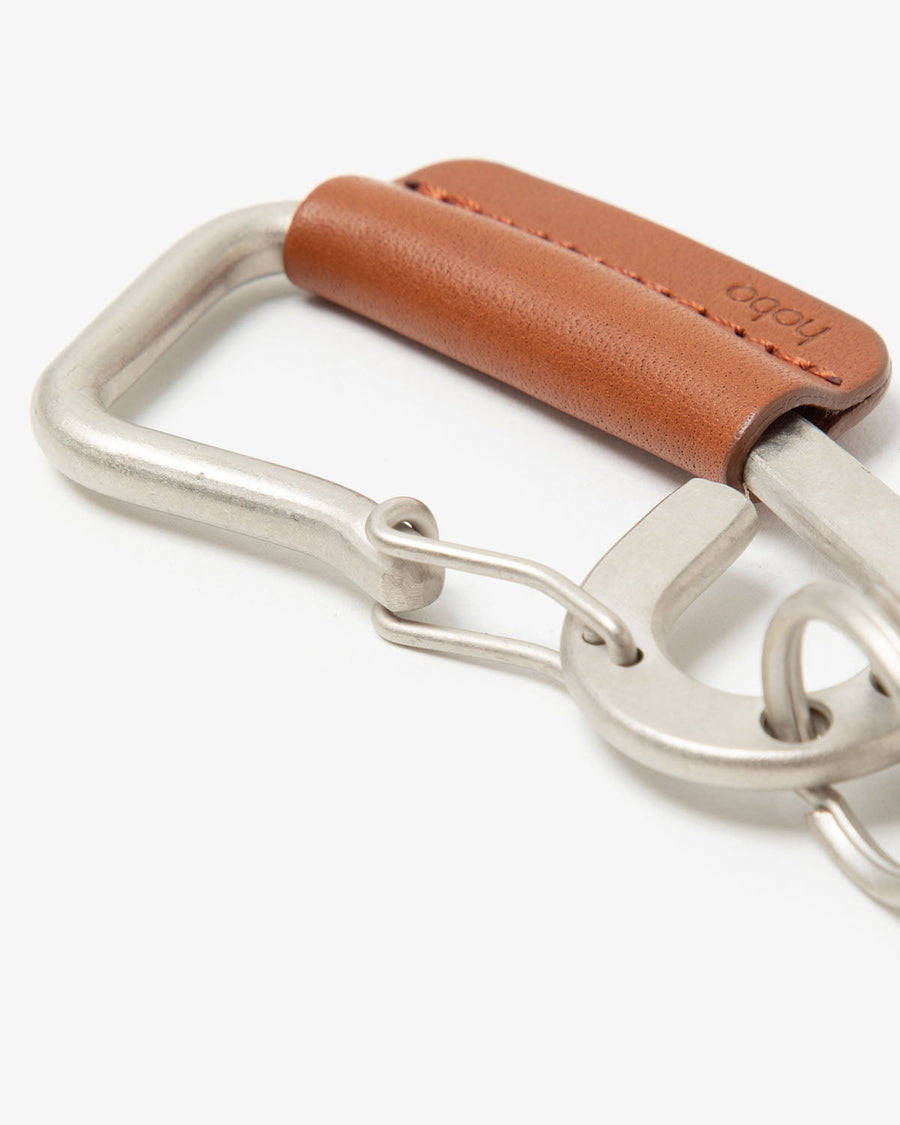 hobo CARABINER KEY RING L with COW LEATHER