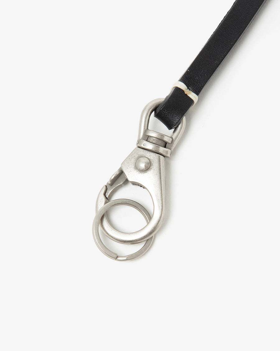 hobo STUDDED LONG KEY RING with COW LEATHER