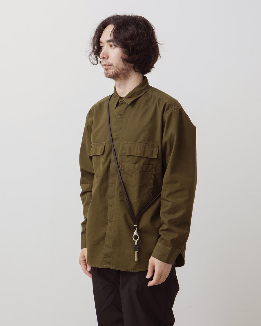 hobo STUDDED LONG KEY RING with COW LEATHER