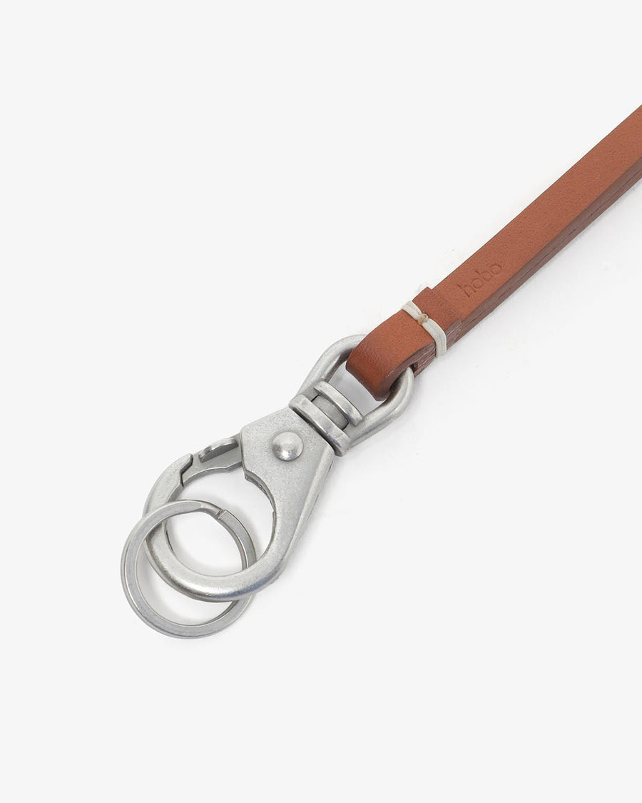 hobo STUDDED LONG KEY RING with COW LEATHER