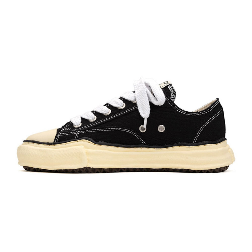 Maison MIHARA YASUHIRO PETERSON Low Vintage Sole Canvas Sneaker Black