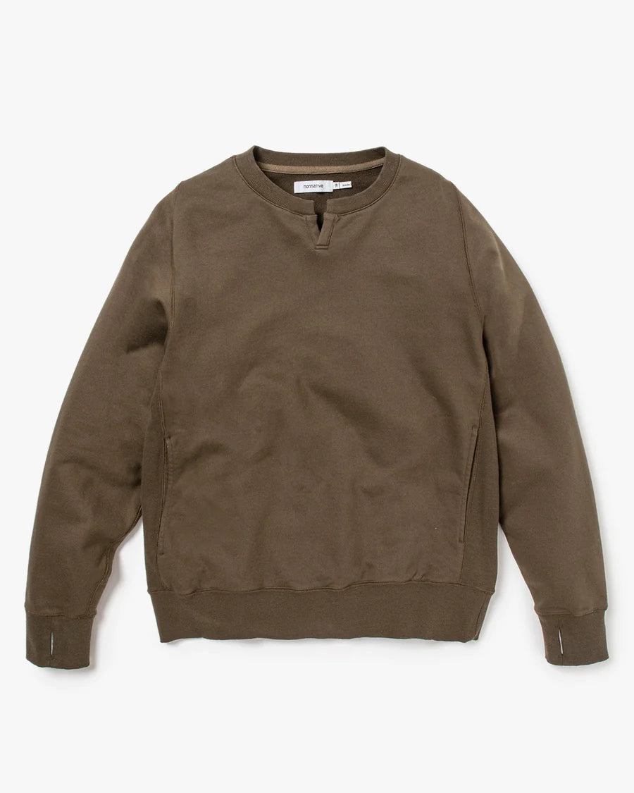 nonnative DWELLER L/S T-NECK PULLOVER COTTON SWEAT