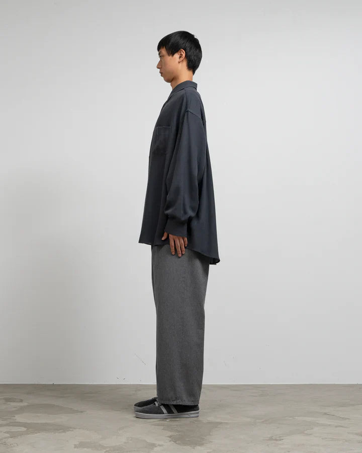 Graphpaper Viscose Wool Viyella Oversized Regular Collar Shirts