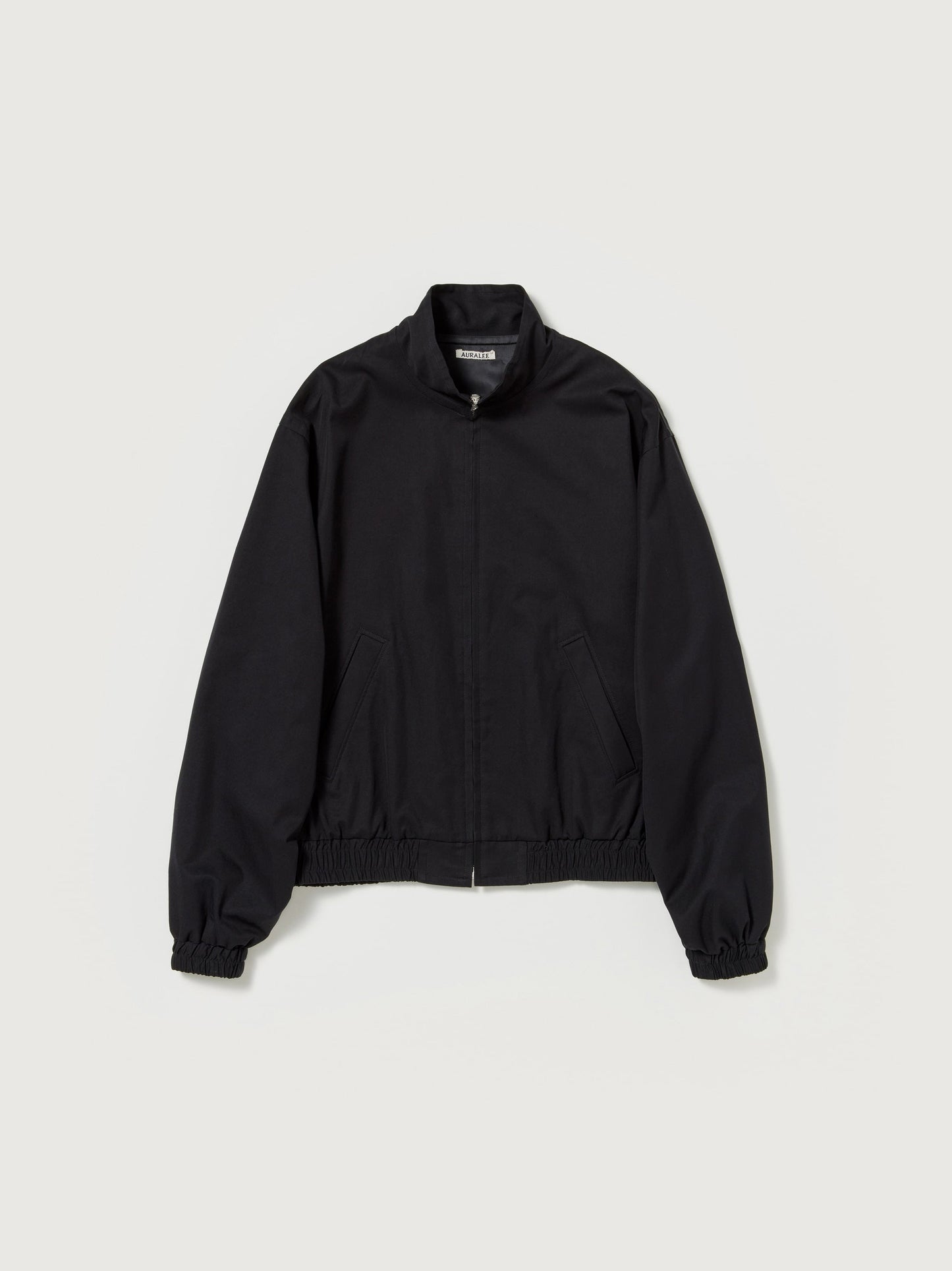 AURALEE WASHED FINX SILK CHAMBRAY BLOUSON