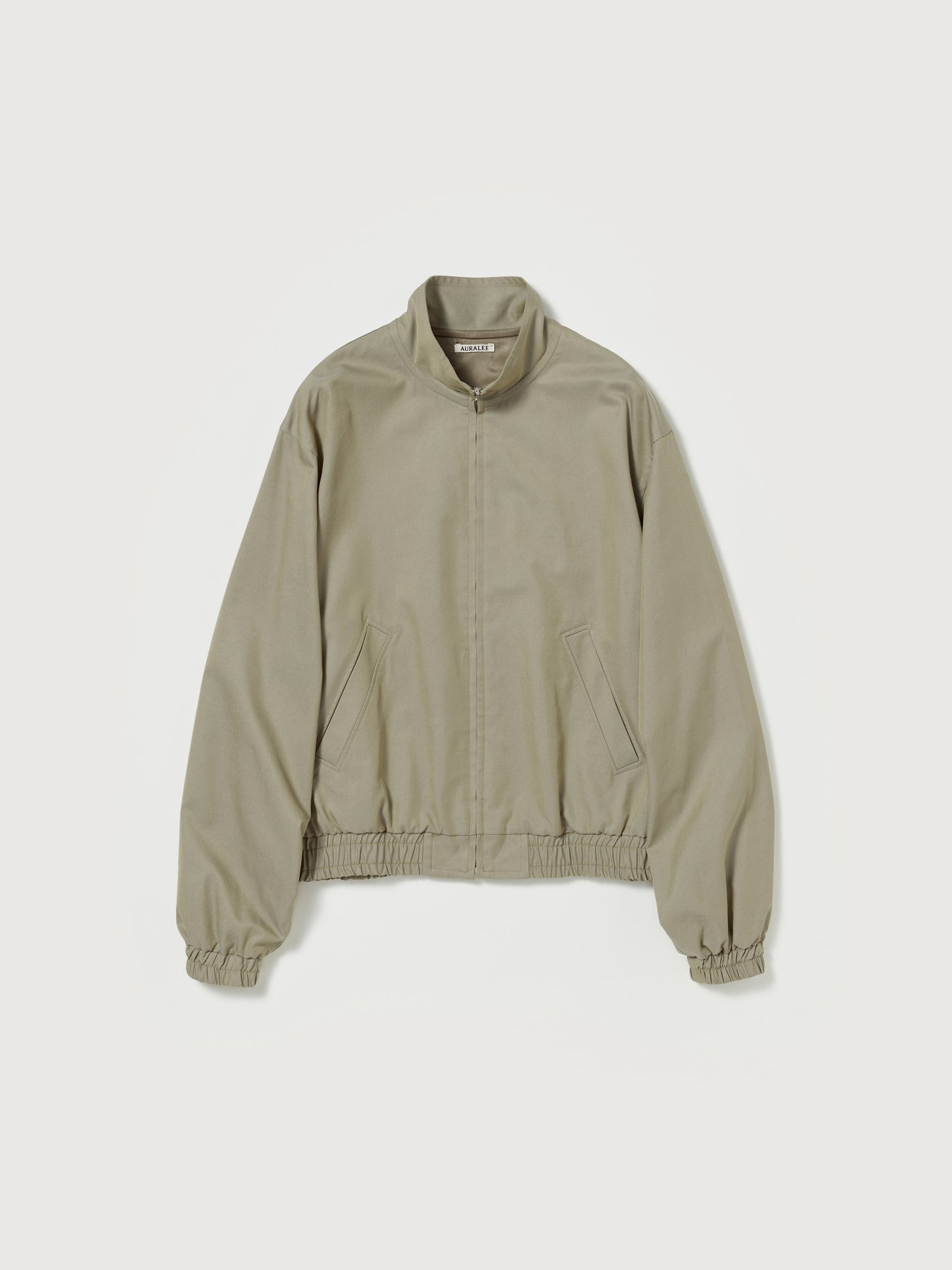 AURALEE WASHED FINX SILK CHAMBRAY BLOUSON