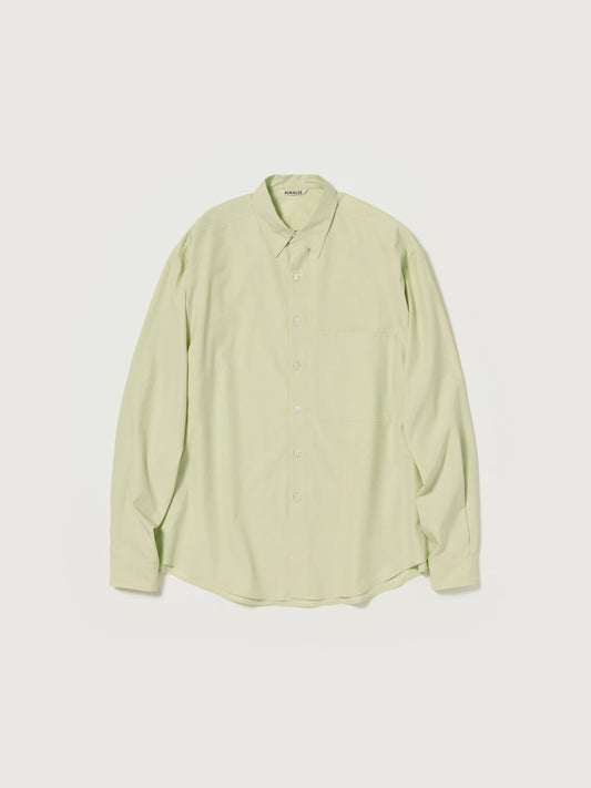 AURALEE WASHED FINX TWILL BIG SHIRT