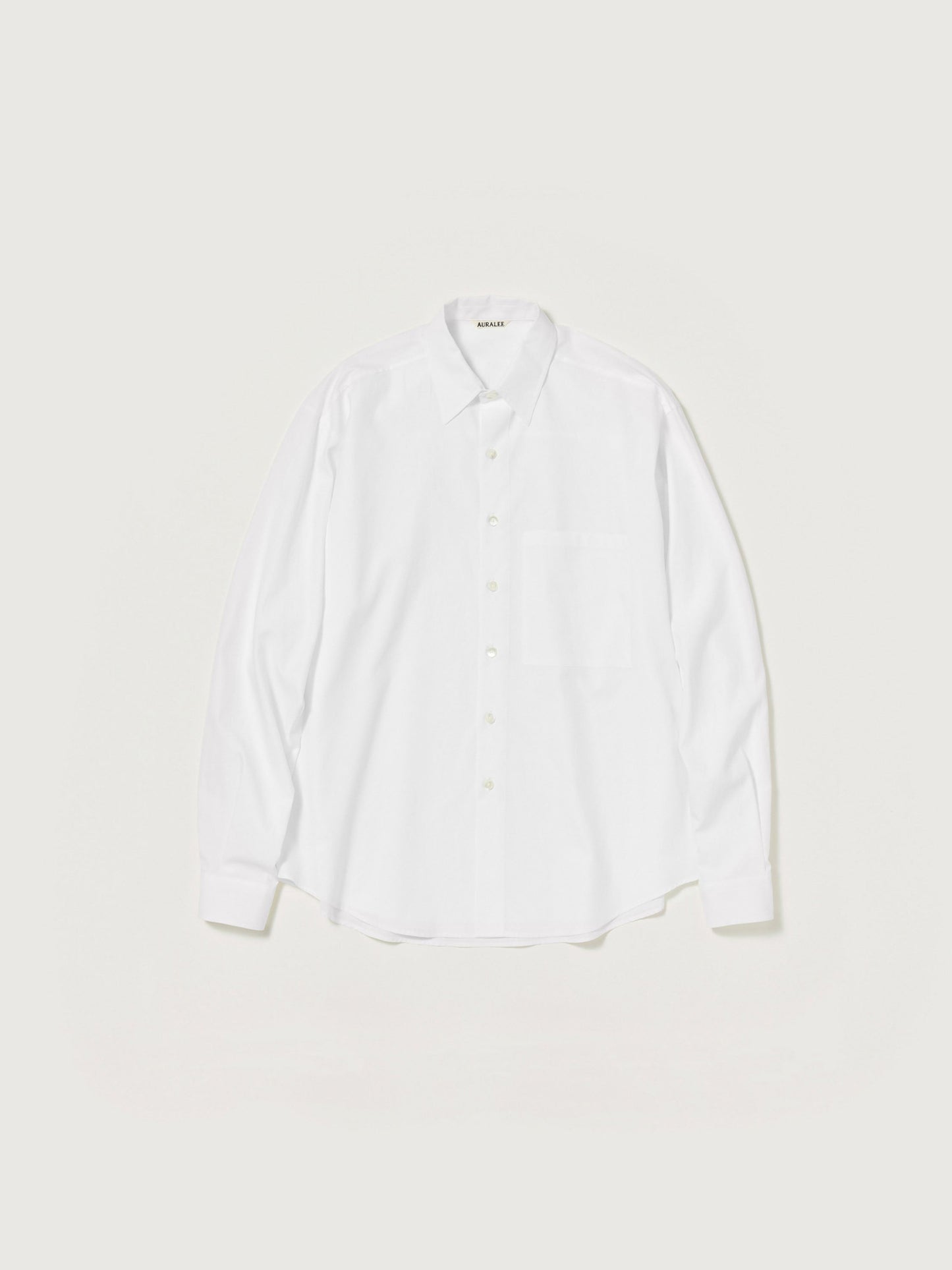 AURALEE WASHED FINX TWILL BIG SHIRT