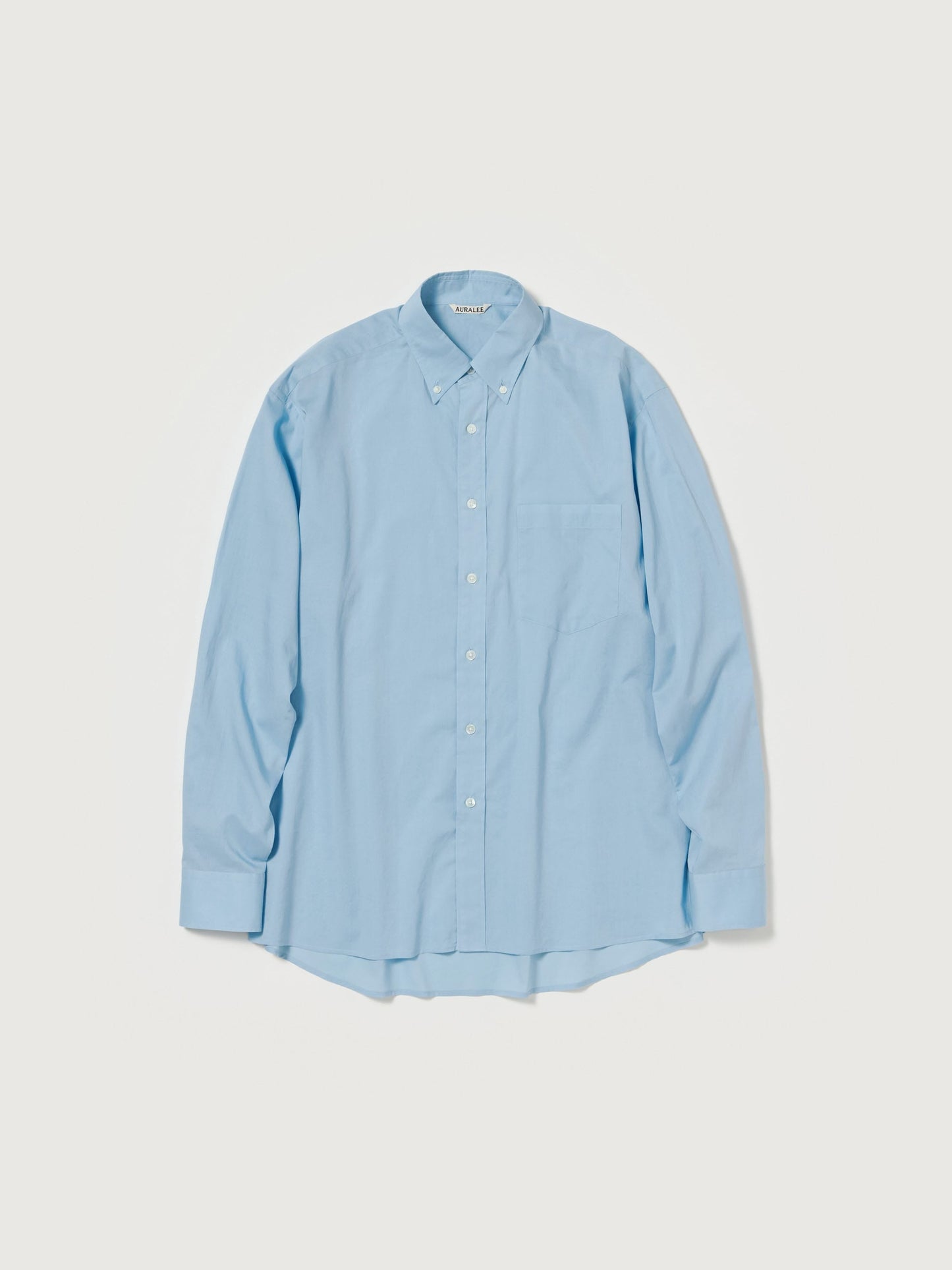 AURALEE WASHED FINX TYPEWRITER BUTTON DOWN SHIRT