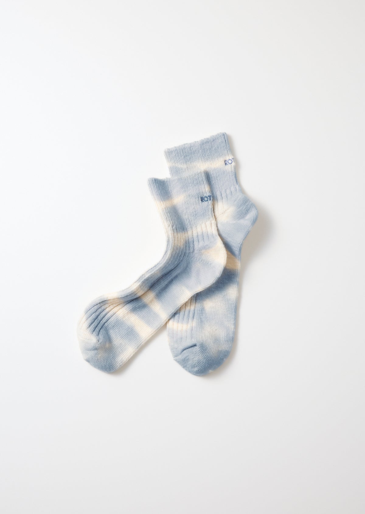 RoToTo TIE DYE RIBBED ANKLE SOCKS