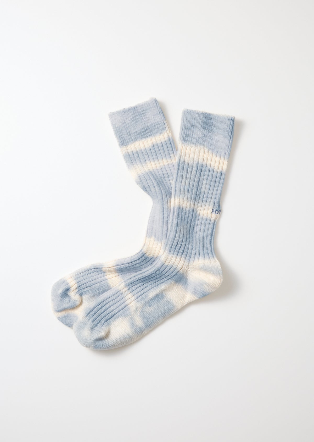 RoToTo TIE DYE RIBBED CREW SOCKS