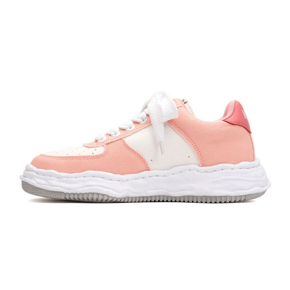 Maison MIHARA YASUHIRO WAYNE Original Sole Canvas Lowtop Sneaker Pink x White
