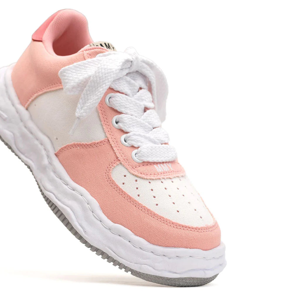 Maison MIHARA YASUHIRO WAYNE Original Sole Canvas Lowtop Sneaker Pink x White