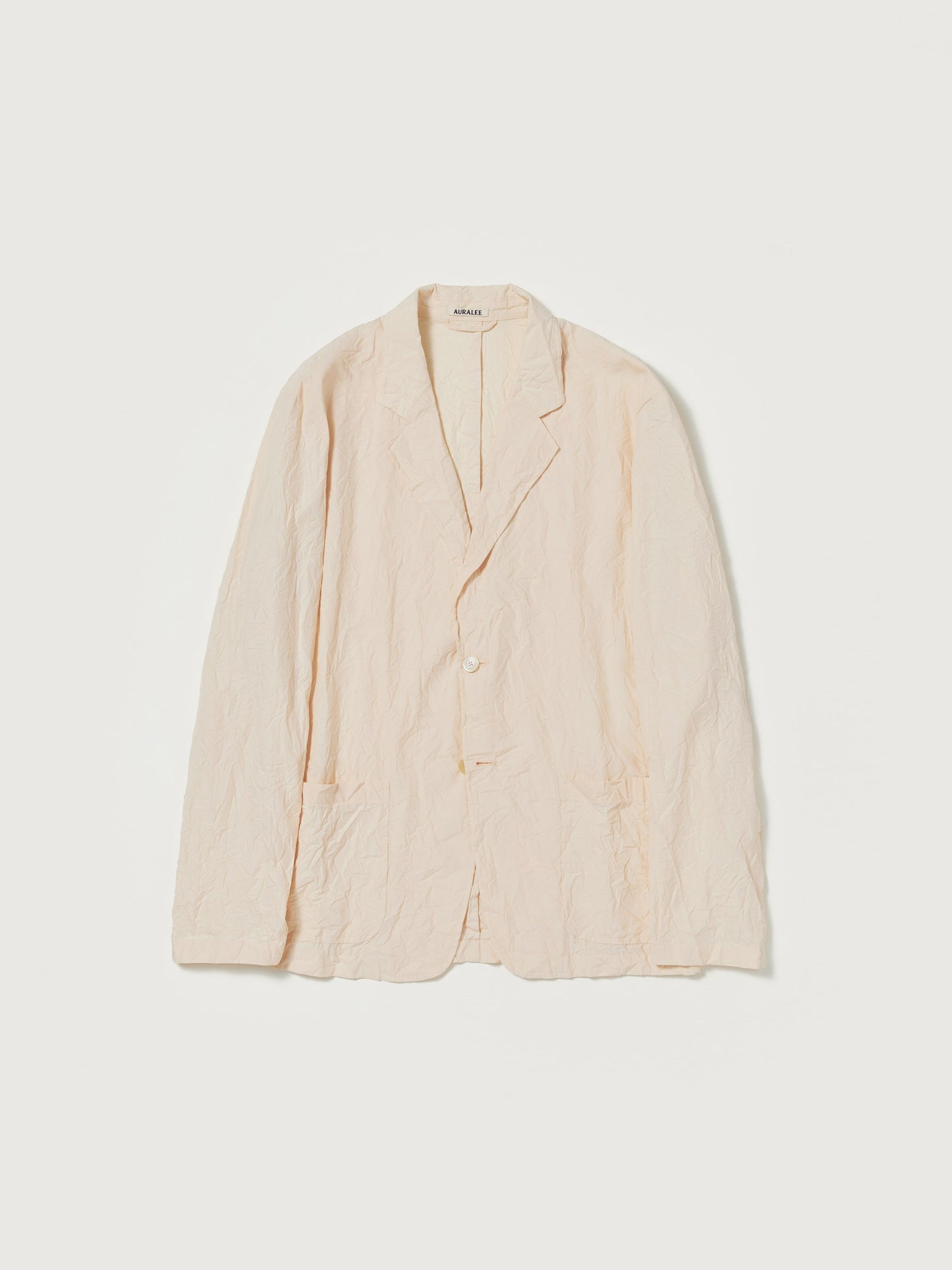 AURALEE WRINKLED WASHED FINX TWILL JACKET