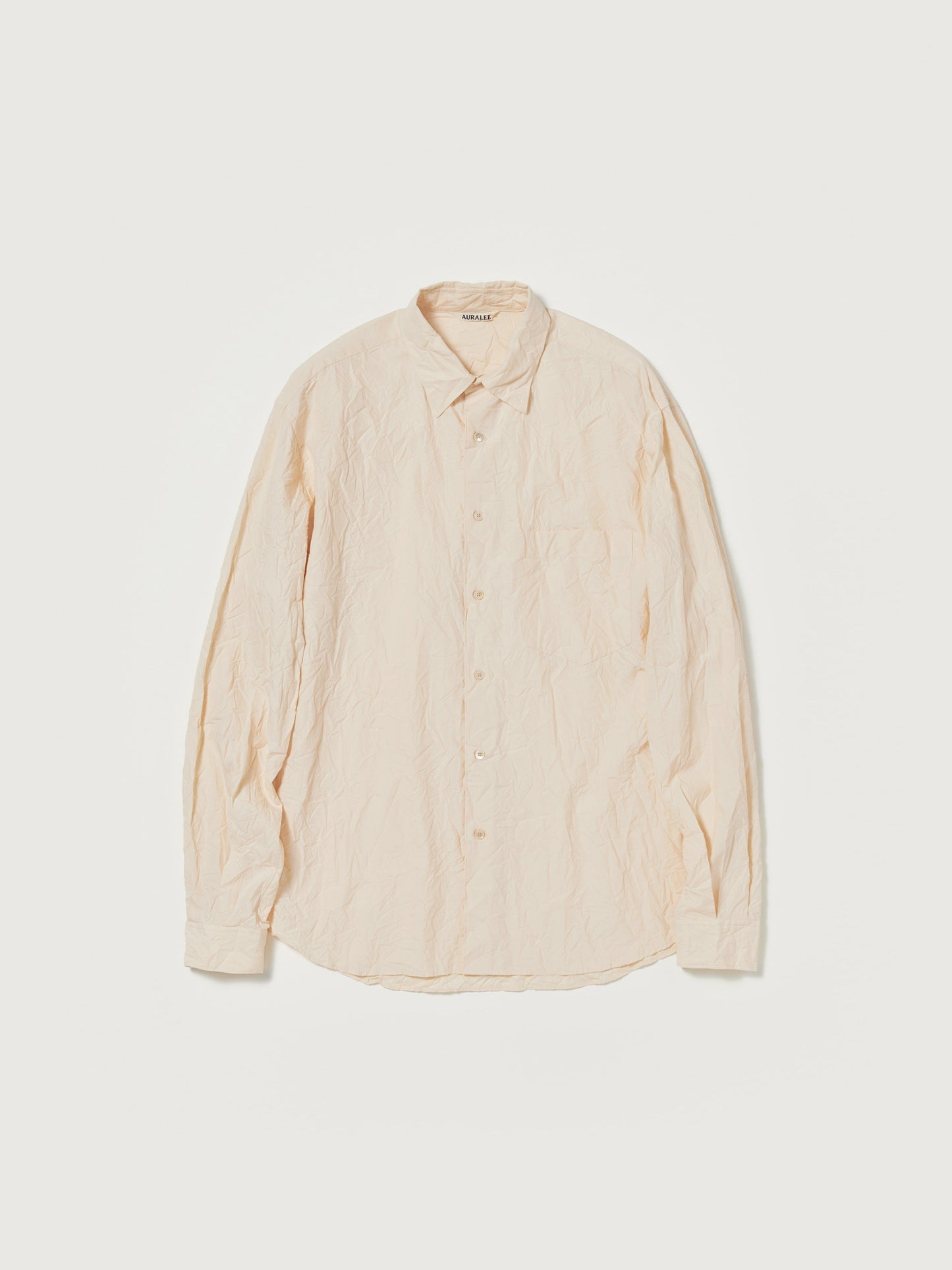 AURALEE WRINKLED WASHED FINX TWILL SHIRT