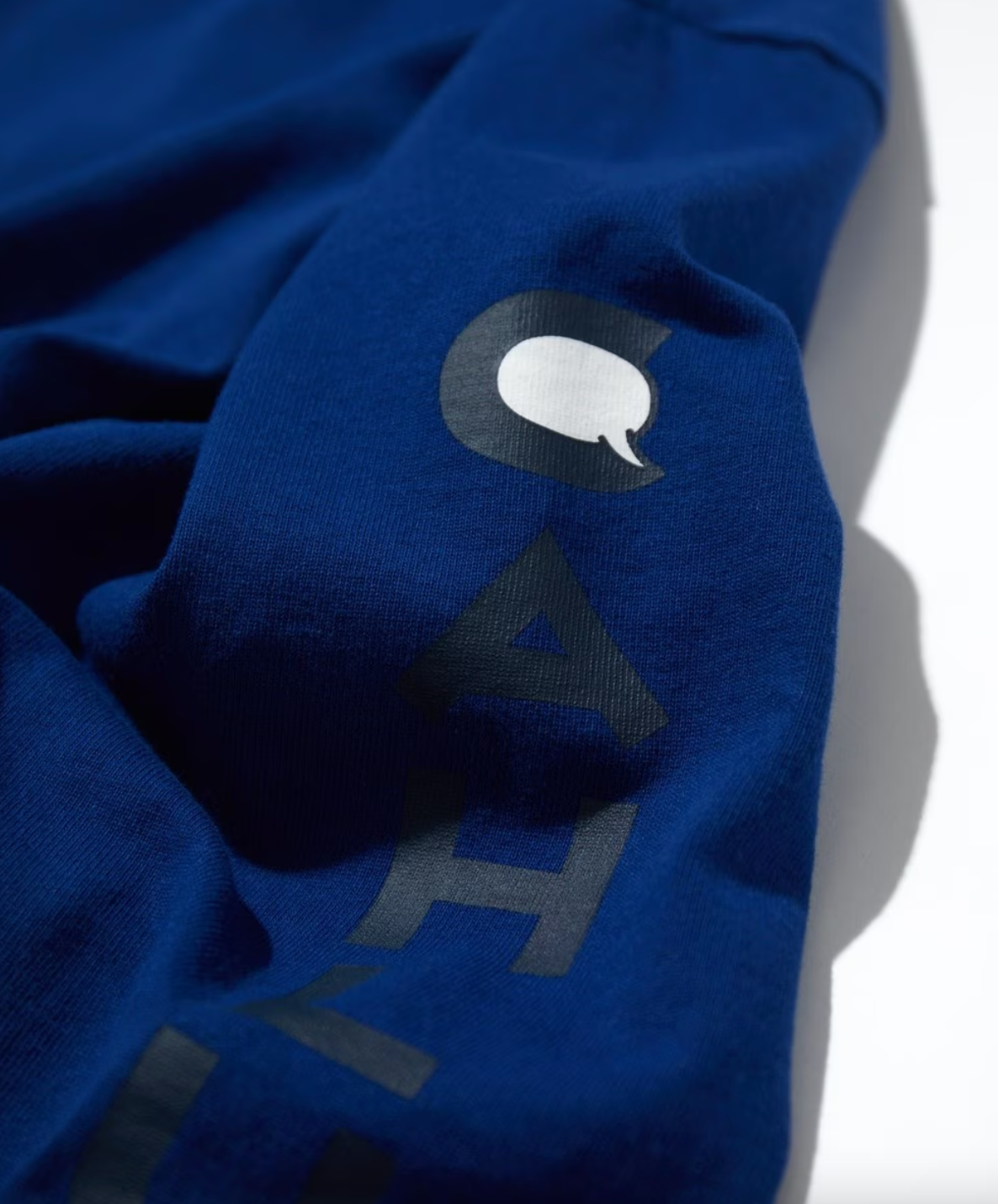 CAHLUMN Heavy weight Jersey Mock Neck L/S Print Tee