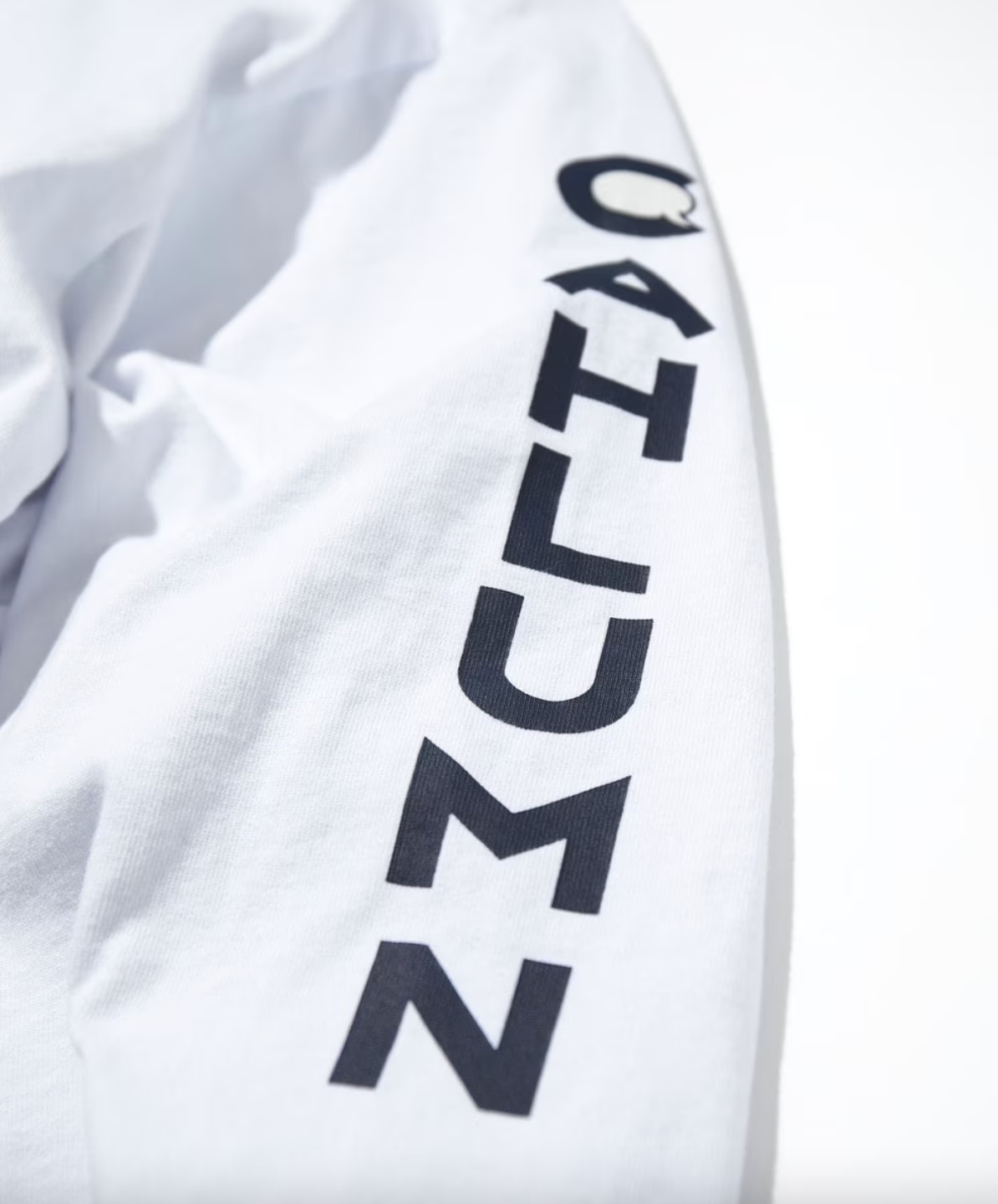 CAHLUMN Heavy weight Jersey Mock Neck L/S Print Tee