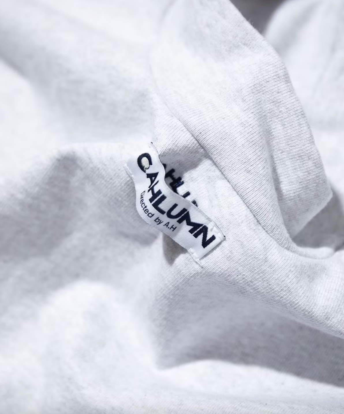 CAHLUMN Heavy weight Jersey Mock Neck L/S Print Tee