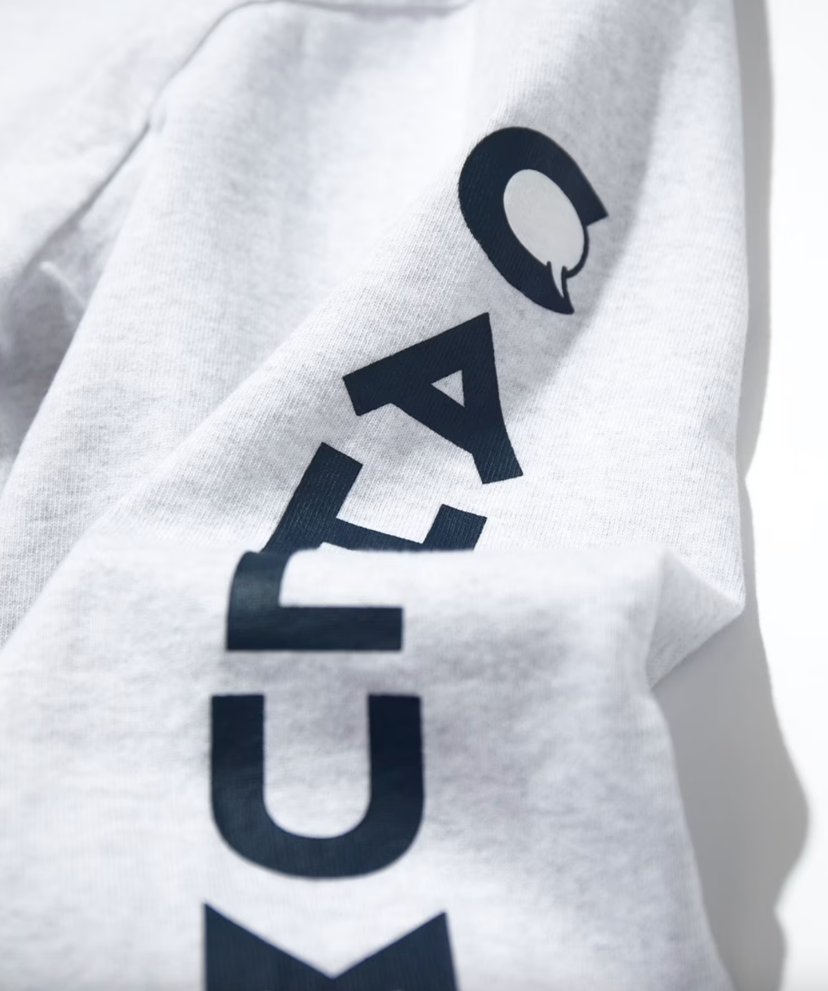 CAHLUMN Heavy weight Jersey Mock Neck L/S Print Tee