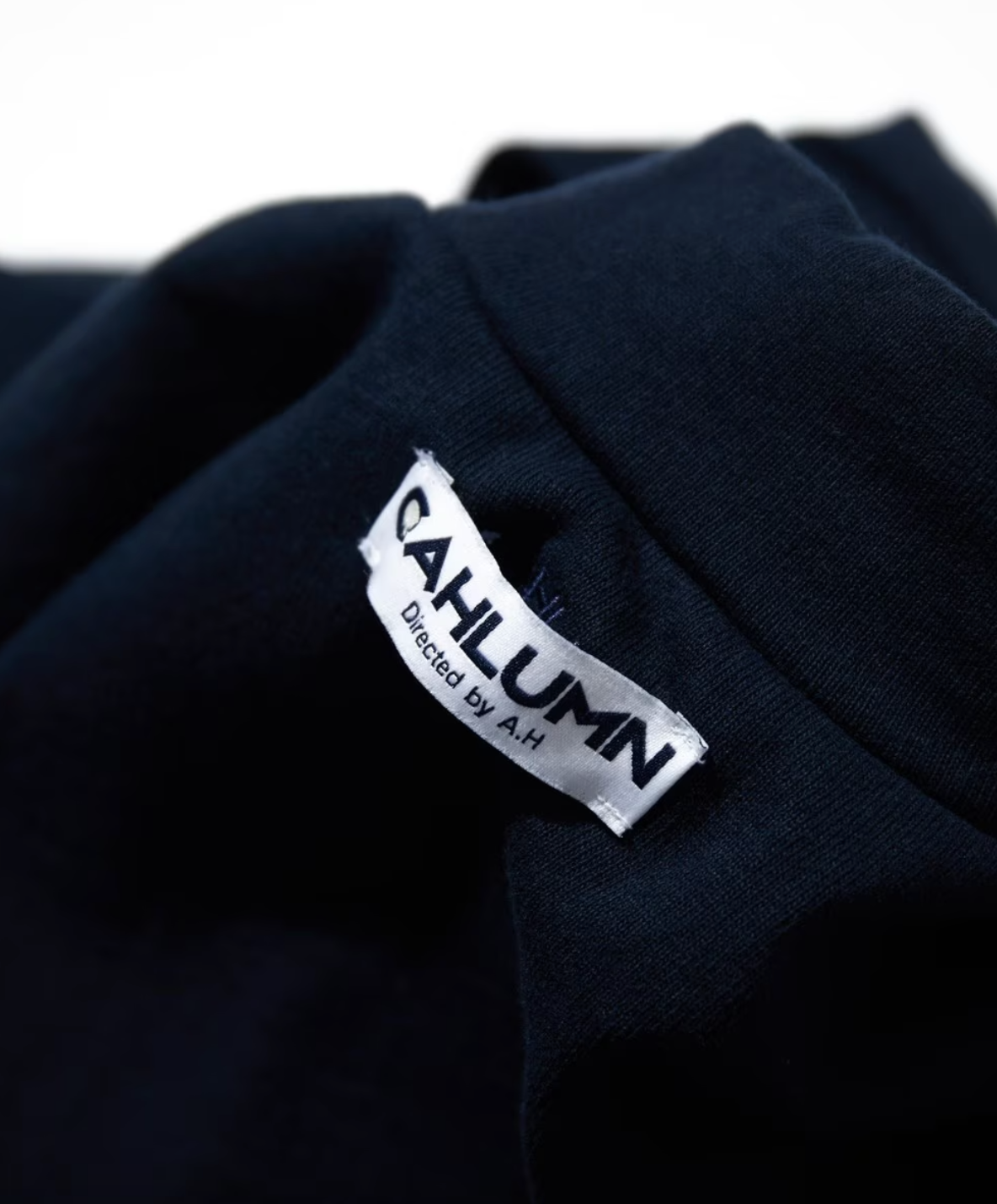 CAHLUMN Heavy weight Jersey Mock Neck L/S Print Tee