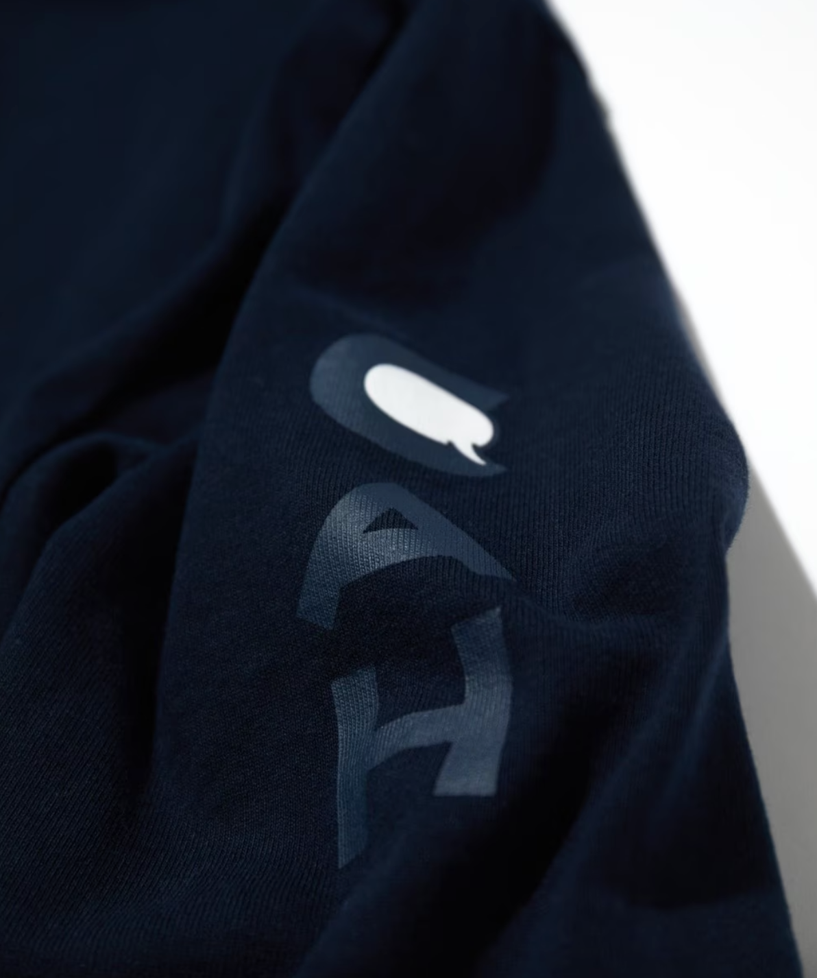 CAHLUMN Heavy weight Jersey Mock Neck L/S Print Tee