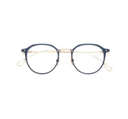 YELLOWS PLUS ROLAND EYEWEAR Matt Navy/Rose Gold
